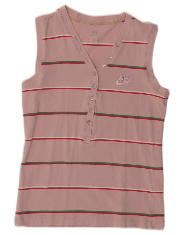 Vestă pentru femei Nike, Marea Britanie 14/16, bumbac mare cu dungi roz