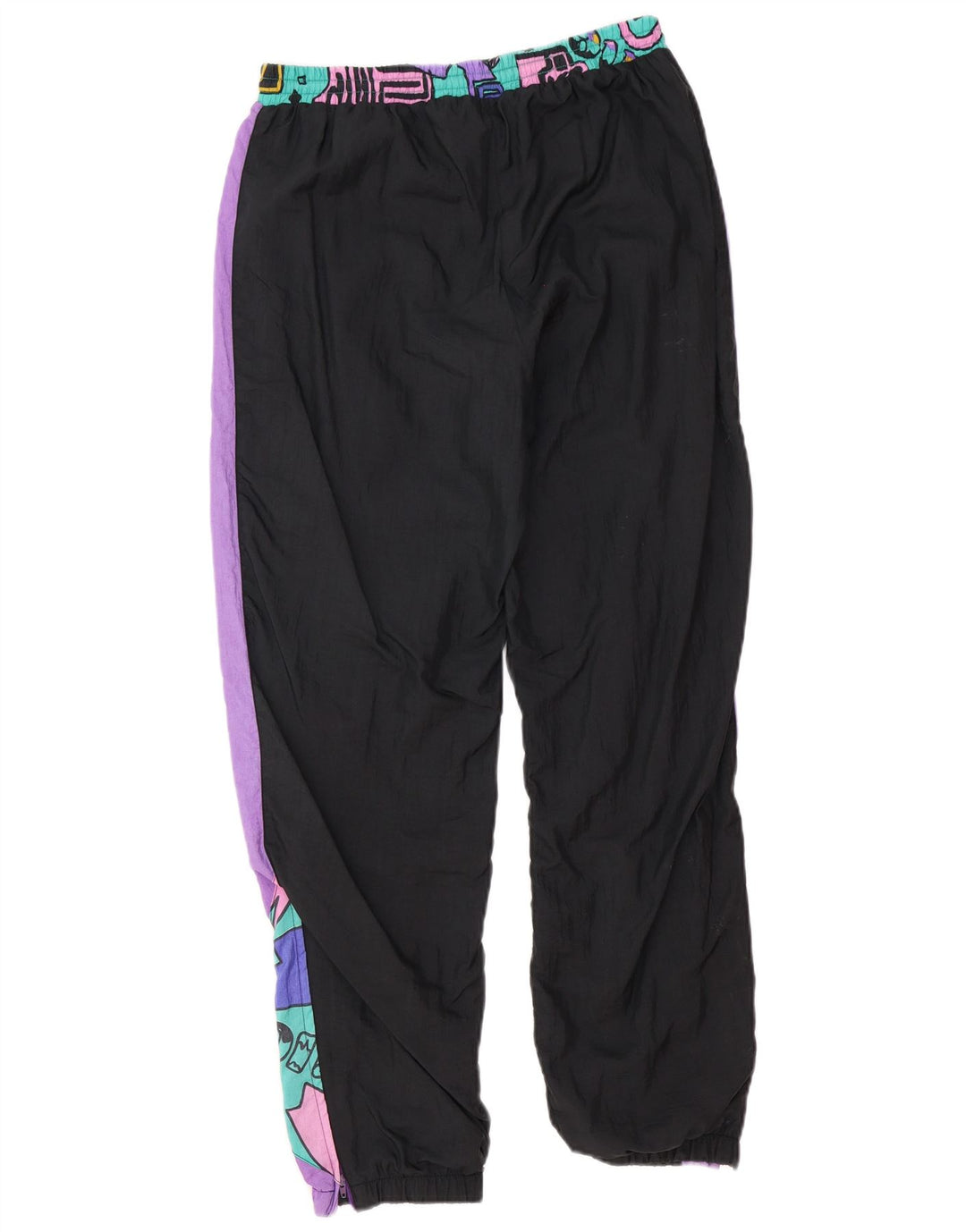 Dingo Pantaloni de trening pentru bărbați Joggeri mici, negru, color block