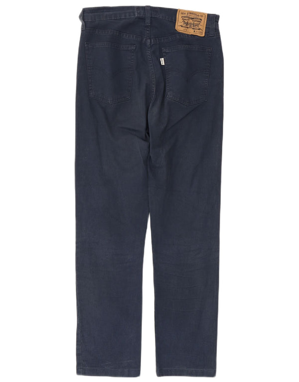 Blugi drepti pentru femei LEVI'S L31 L27 Bumbac bleumarin