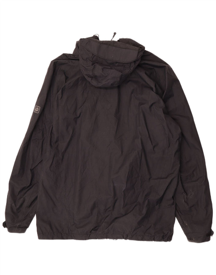 Jack Wolfskin Jachetă de ploaie cu glugă pentru bărbați UK 50 3XL Poliamidă neagră