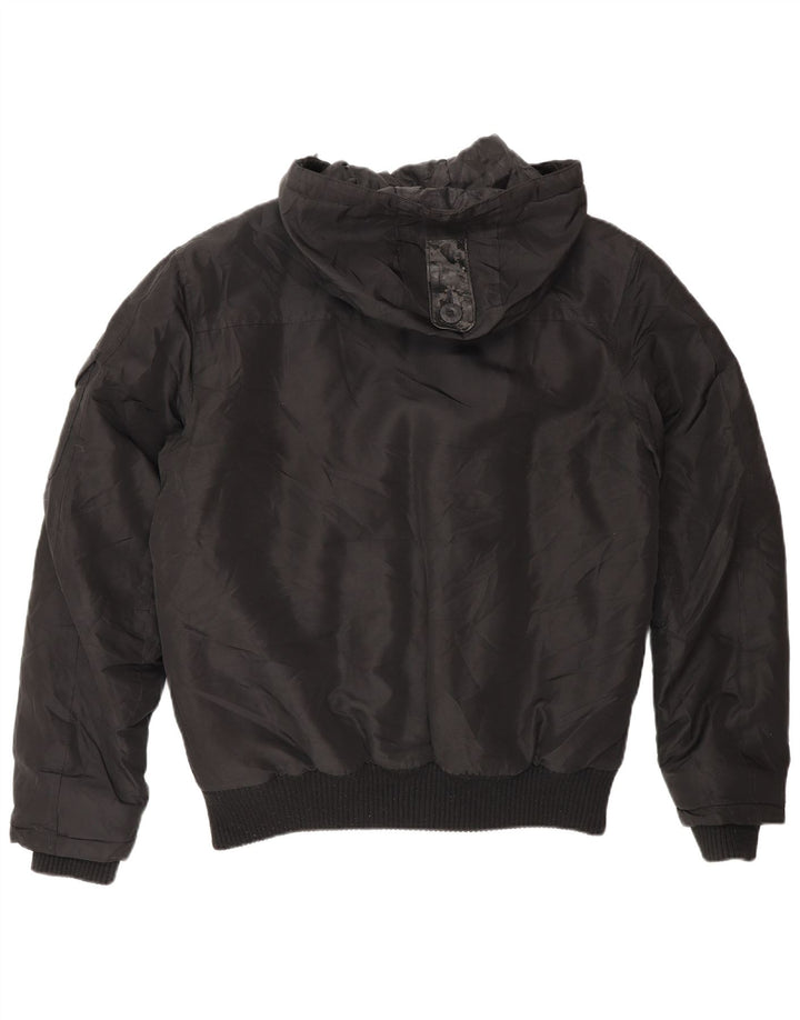 Jack & Jones jachetă bomber cu glugă pentru bărbați UK 36 Poliamidă neagră mică