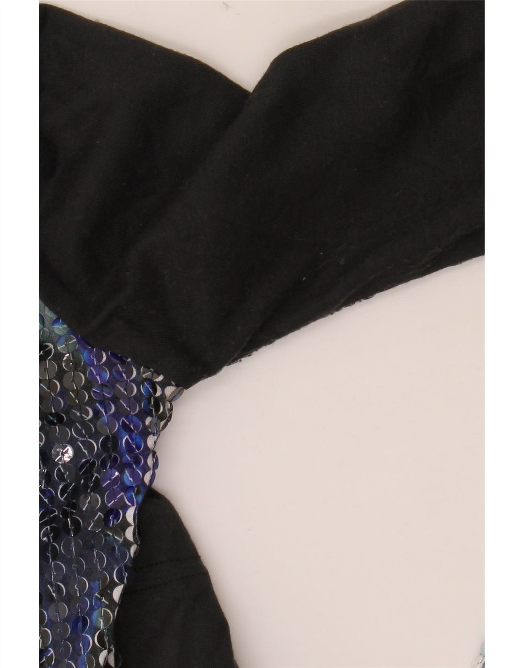 DESIGUAL Top grafic pentru femei cu mânecă lungă UK 10 Poliester negru mic