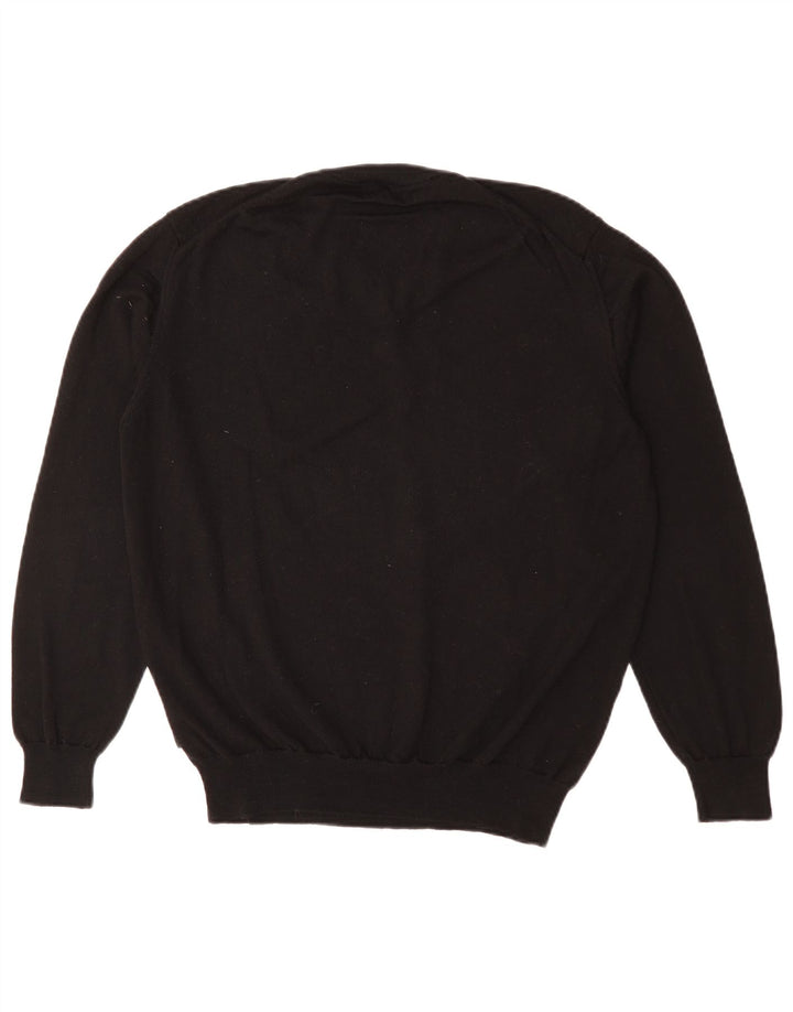 Pulover cu decolteu în V HUGO BOSS pentru bărbați, negru mediu