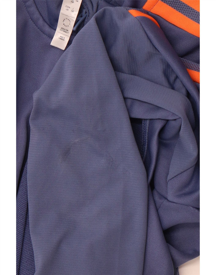 Top trening ADIDAS pentru băieți Manchester United, 13-14 ani, albastru