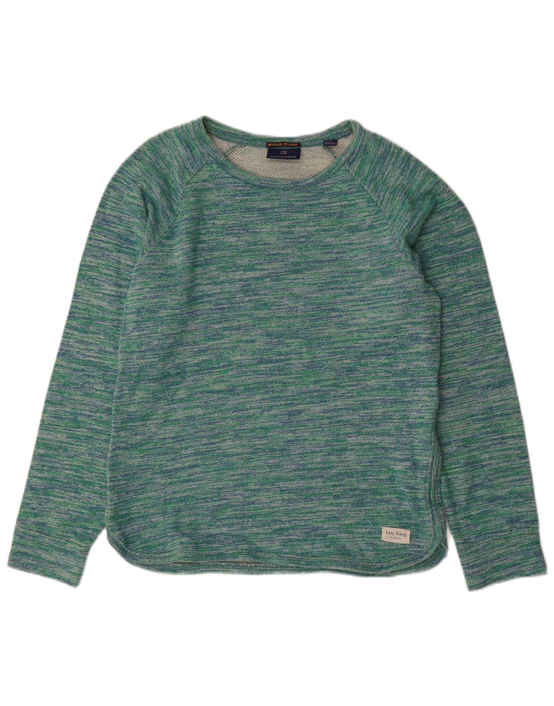 Pulover pentru femei SCOTCH & SODA, cu gâtul cu barca, UK 16, mare, verde, pete