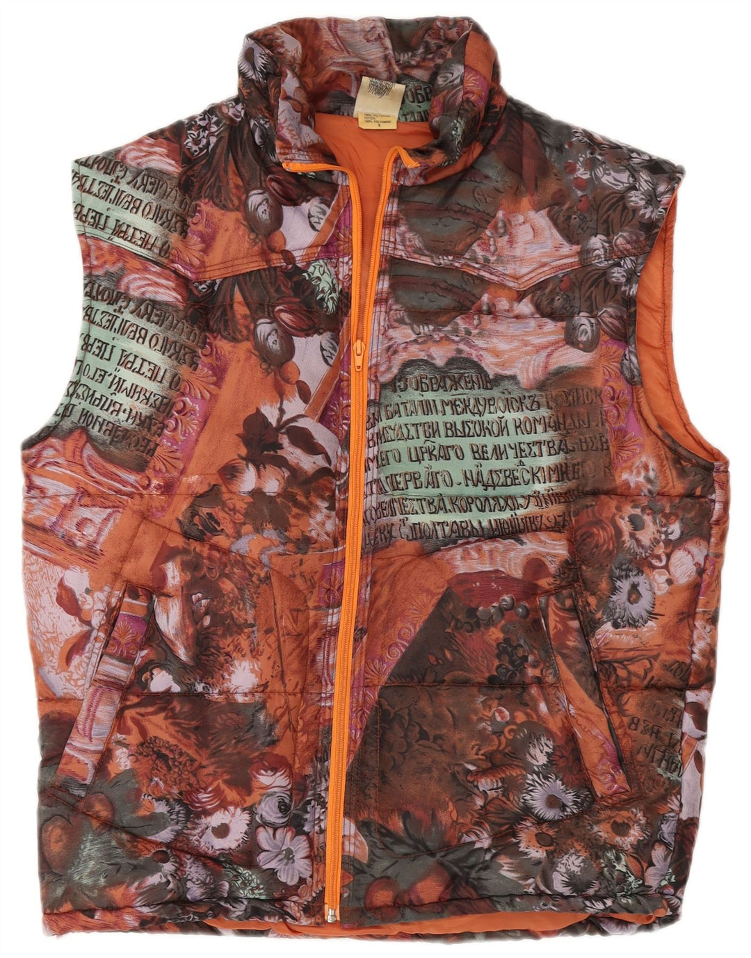 REPRISE Gilet grafic căptușit pentru bărbați UK 36 mic, multicolor, floral