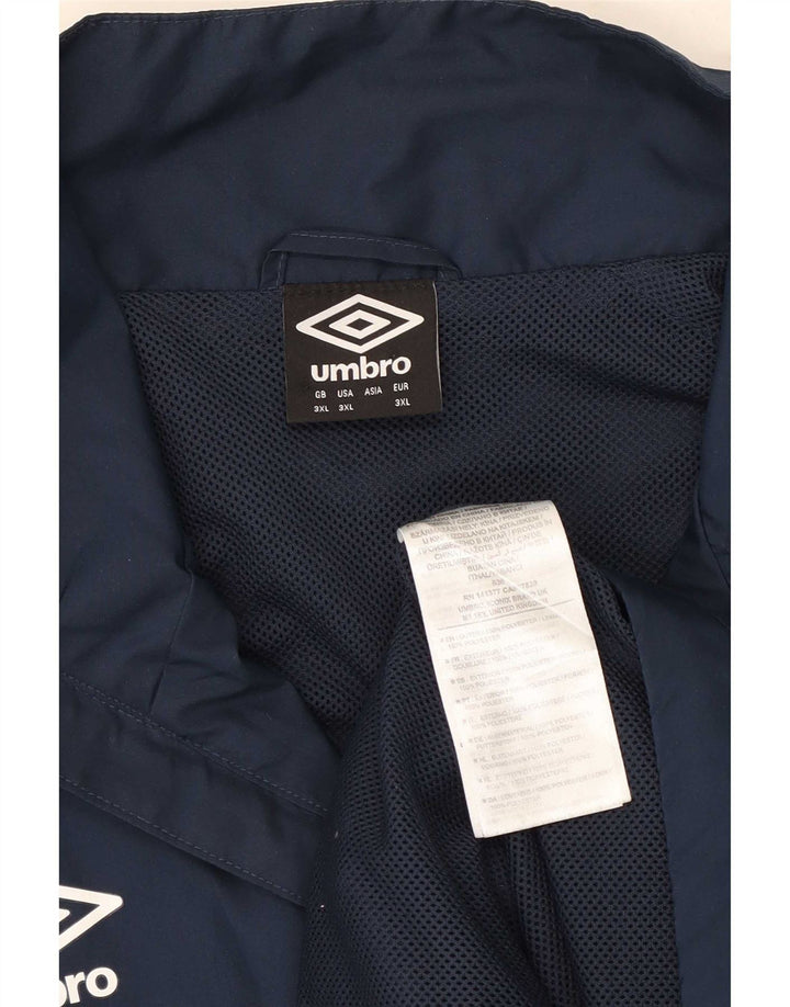 Jachetă de trening pentru bărbați Umbro, 3XL, poliester color block, albastru bleumarin