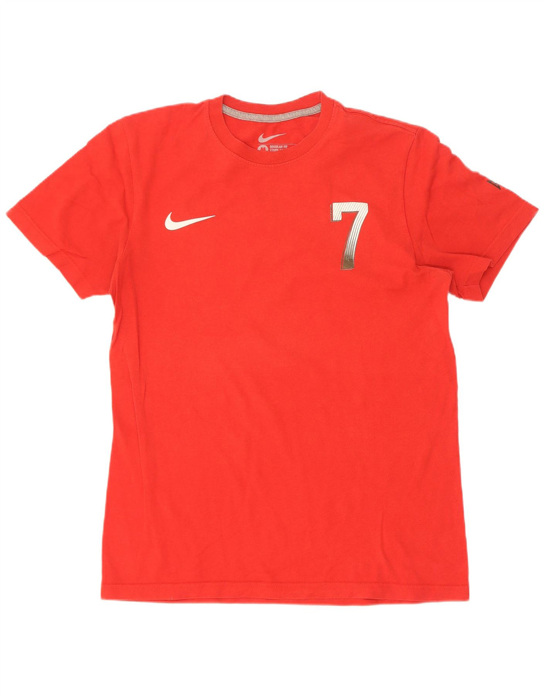 Tricou grafic Nike pentru bărbați Cristiano Ronaldo, cu croială regulată, Roșu mediu
