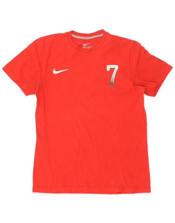 Nike Mens Cristiano Ronaldo Regular Fit Graphic T-Shirt Top Medium Red