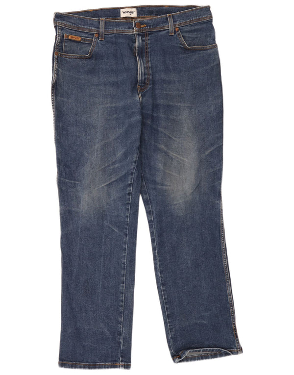 Blugi drepte pentru bărbați Wrangler Texas W38 L30 Bumbac albastru