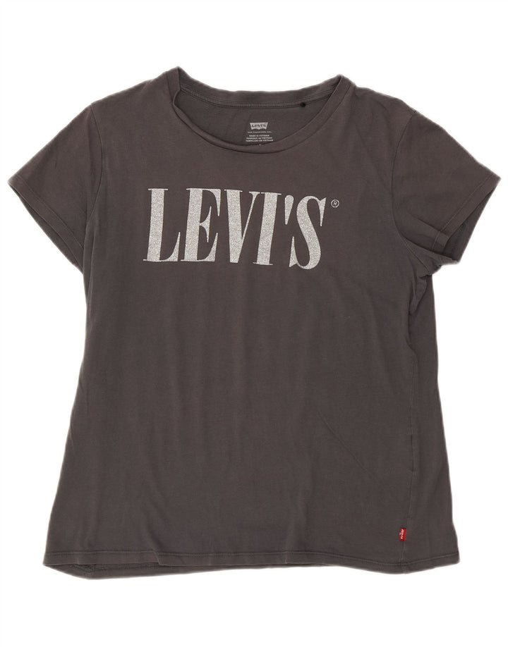 Tricou grafic Levi's pentru femei Top UK 12 Medium Gri Bumbac