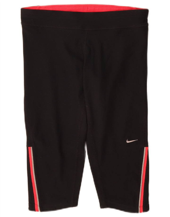 Leggings capri Nike Dri Fit pentru femei UK 10 Small Black