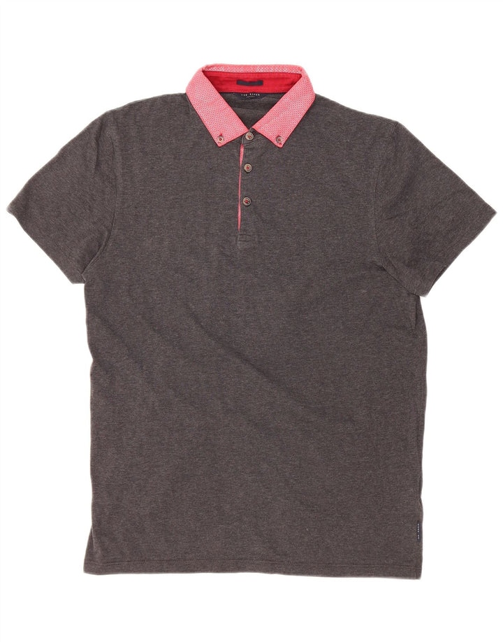 Tricou polo pentru bărbați Ted Baker, bumbac color bloc XS gri