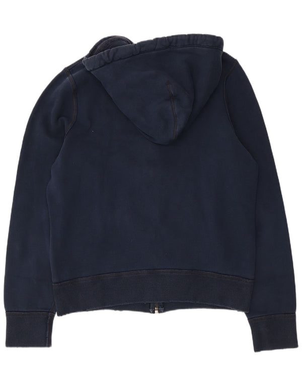 Pulover Abercrombie & Fitch pentru femei, cu fermoar muscular, cu glugă, Marea Britanie 18, XL, bleumarin