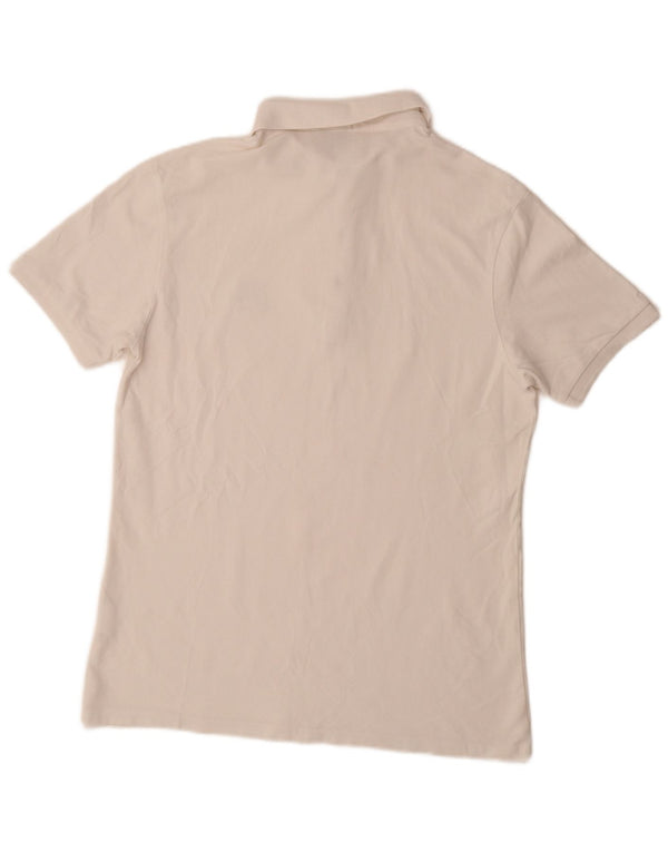 Cămașă polo HUGO BOSS pentru bărbați, mare, alb, de bumbac