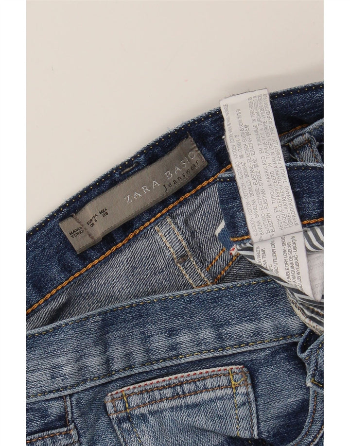 ZARA Womens Denim Shorts EU 38 Small W28  Blue Cotton Vintage Zara and Second-Hand Zara from Messina Hembry 
