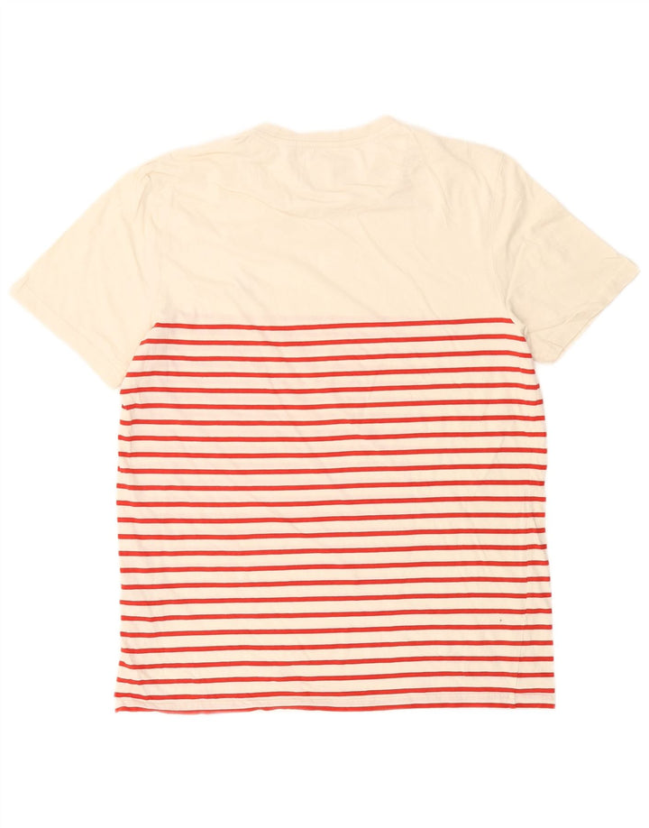 Tricou pentru bărbați Lyle & Scott Top mare din bumbac cu dungi albe