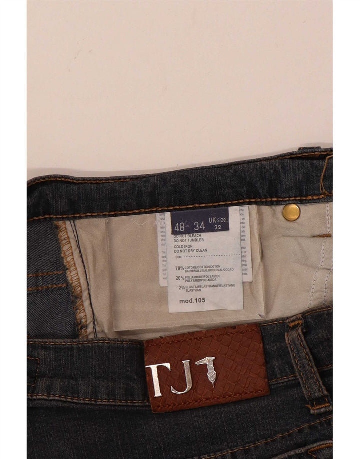 Trussardi blugi drepti pentru femei W32 L31 bumbac albastru