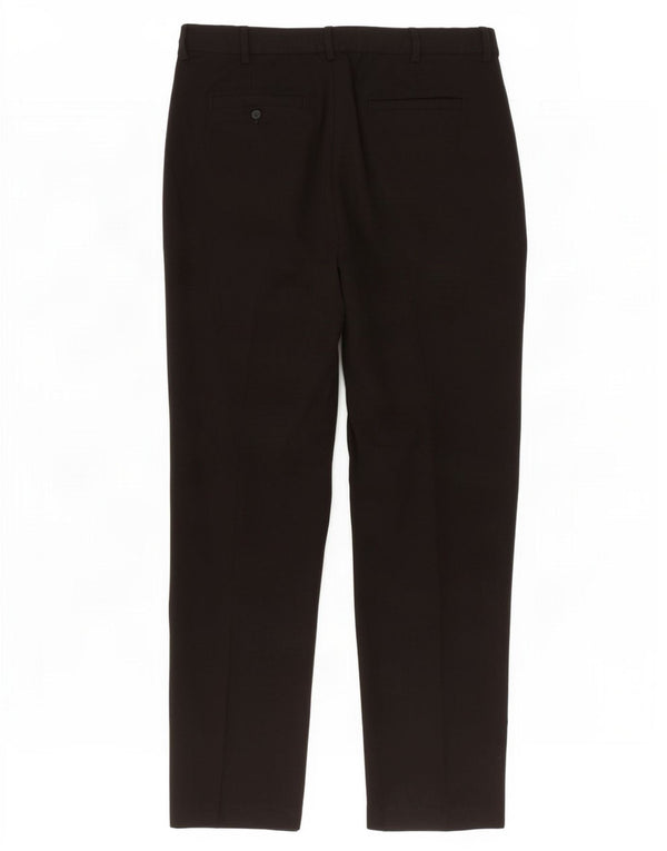 Pantaloni de costum drepți pentru femei Marks & Spencer UK 16 Large W33 L30 Negru