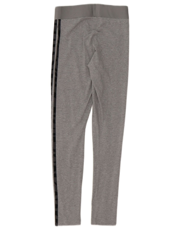 Leggings pentru femei Adidas UK 4/6 XS bumbac gri