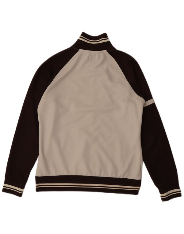 DIADORA Womens Tracksuit Top Jacket IT 46 Large White Colourblock