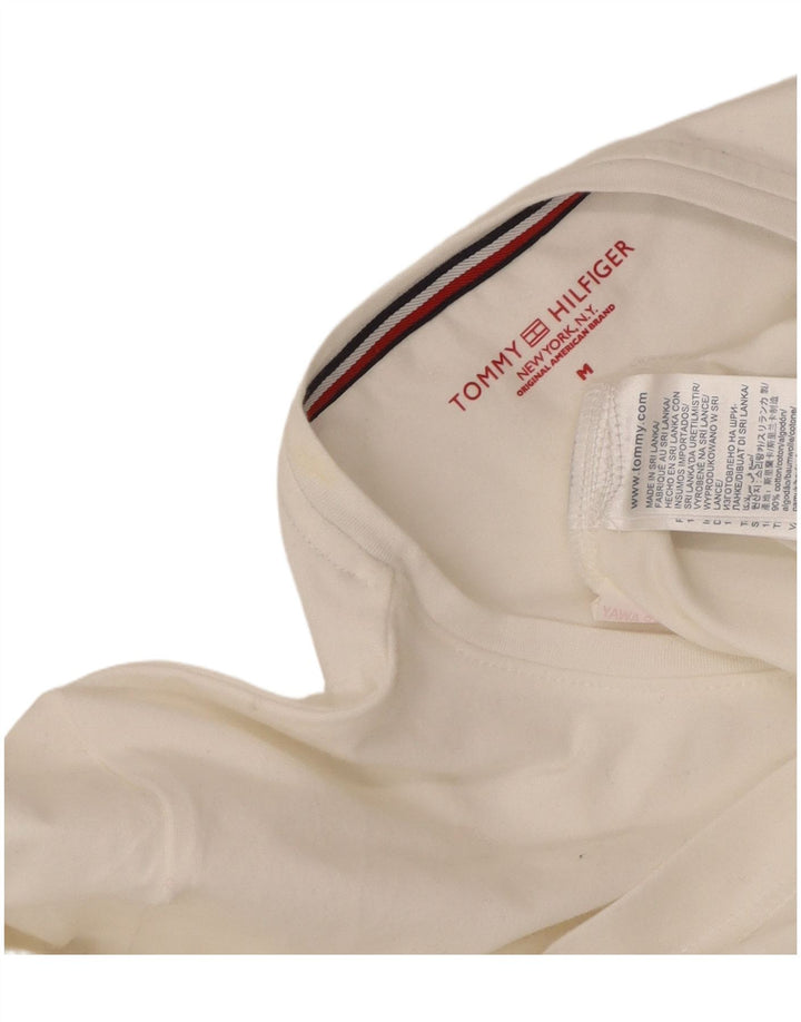 TOMMY HILFIGER Tricou pentru femei Top UK 14 Medium White Bumbac