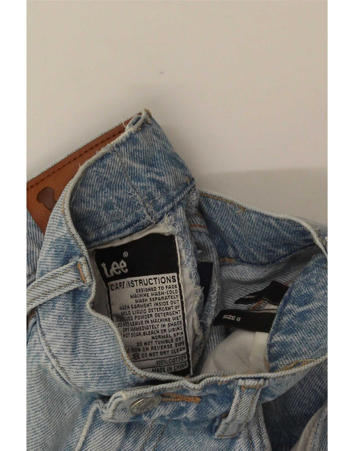 Blugi drepti pentru femei Lee US 8 Medium W25 L30 Bumbac albastru