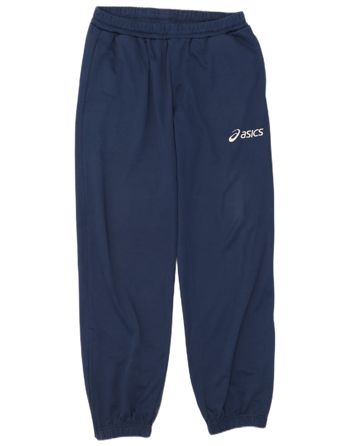 Pantaloni de trening Asics pentru bărbați Pantaloni de jogging mari poliester bleumarin
