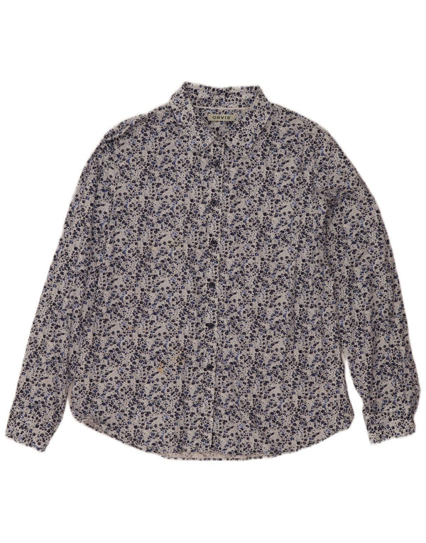 Cămașă pentru femei Orvis UK 14, mare, albastru, floral, bumbac