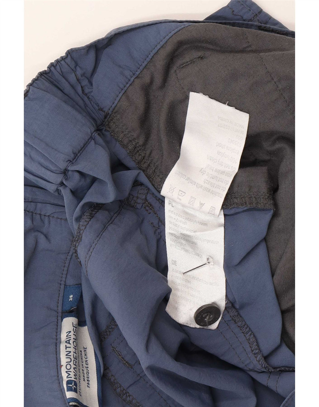Pantaloni scurți cargo pentru bărbați Mountain Warehouse W36 nailon mare bleumarin