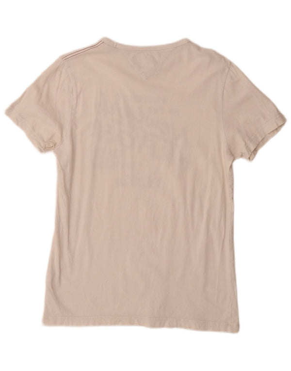 Tricou grafic Tommy Hilfiger pentru bărbați Top mic din bumbac alb