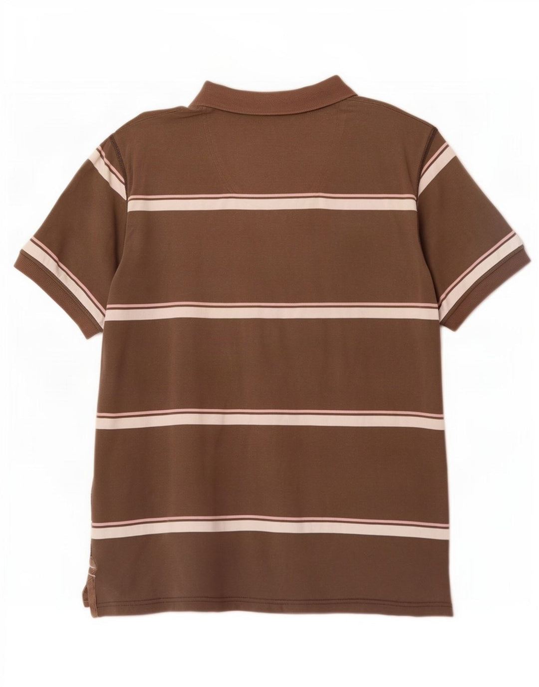 Tricou polo pentru bărbați Fat Face, bumbac cu dungi maro mediu
