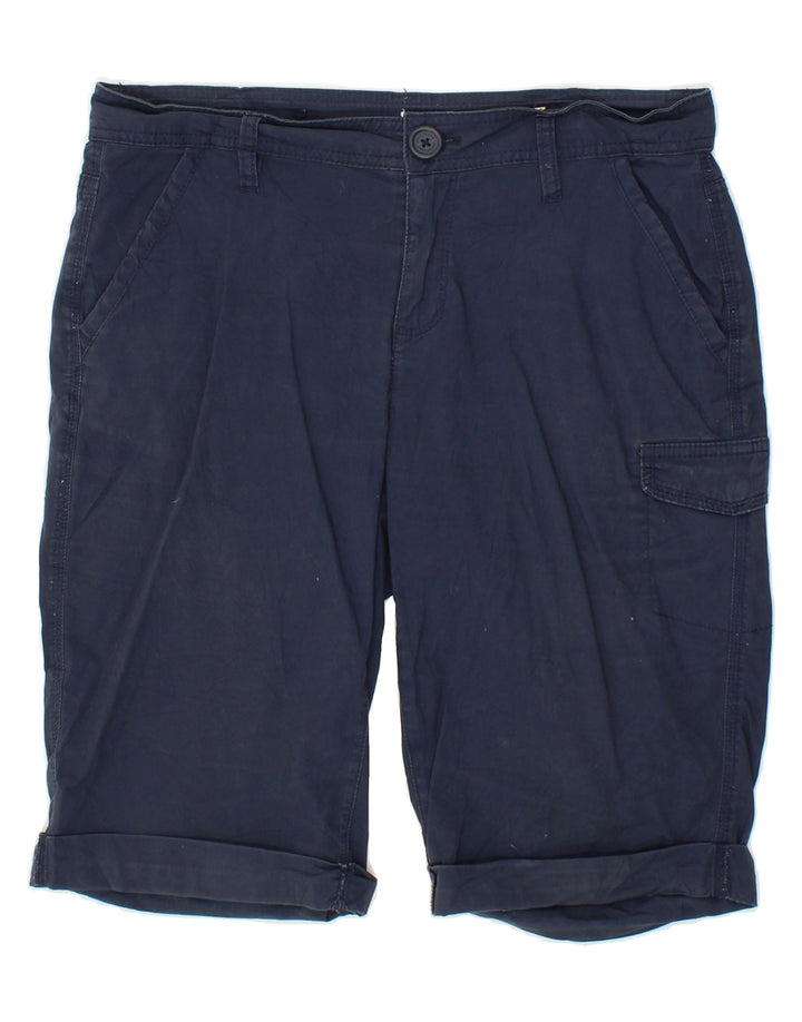DKNY Womens Bermuda Cargo Shorts US 6 Medium W30  Navy Blue Vintage Dkny and Second-Hand Dkny from Messina Hembry 