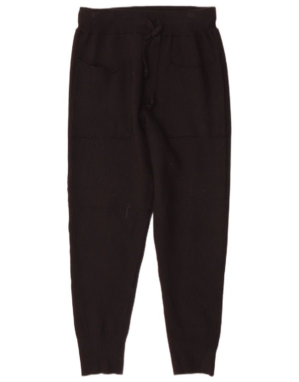 Pantaloni de jogging din tricot pentru femei Zara Pantaloni casual Mici L26 L27 Viscoză neagră