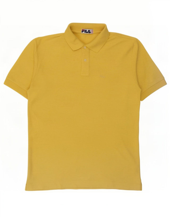 Tricou Polo Fila Bărbați IT 50 Bumbac Galben Mediu