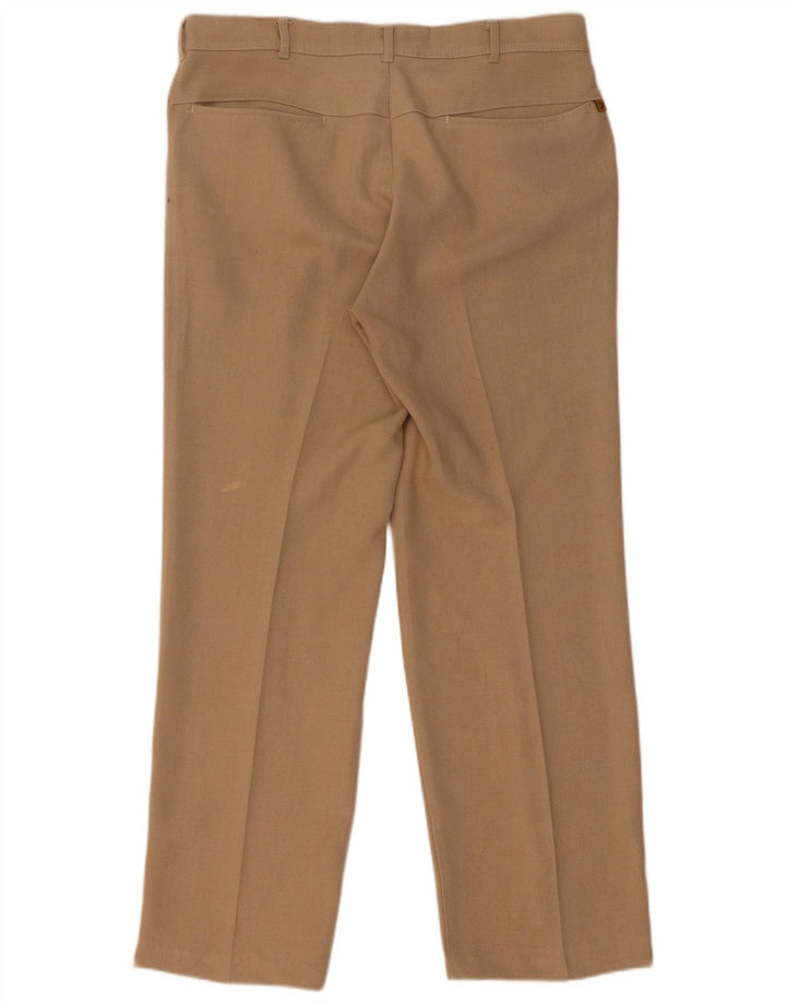 Farah Pantaloni Drepți Casual Bărbați L34 L29 Poliester Bej