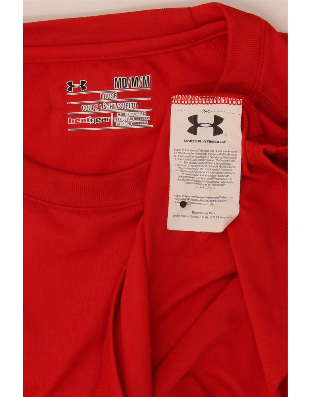 Tricou Under Armour pentru bărbați Heat Gear Top Medium Red Poliester