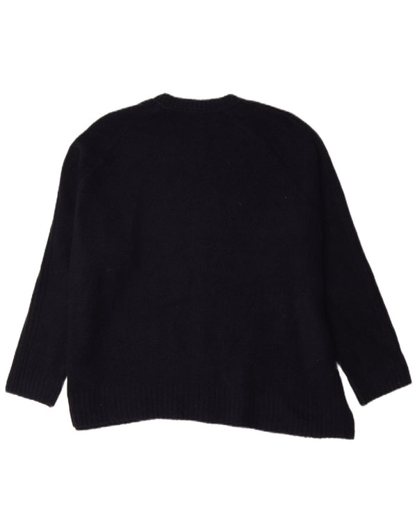 Pulover pentru femei Marks & Spencer cu decolteu triplu UK 18 XL bleumarin