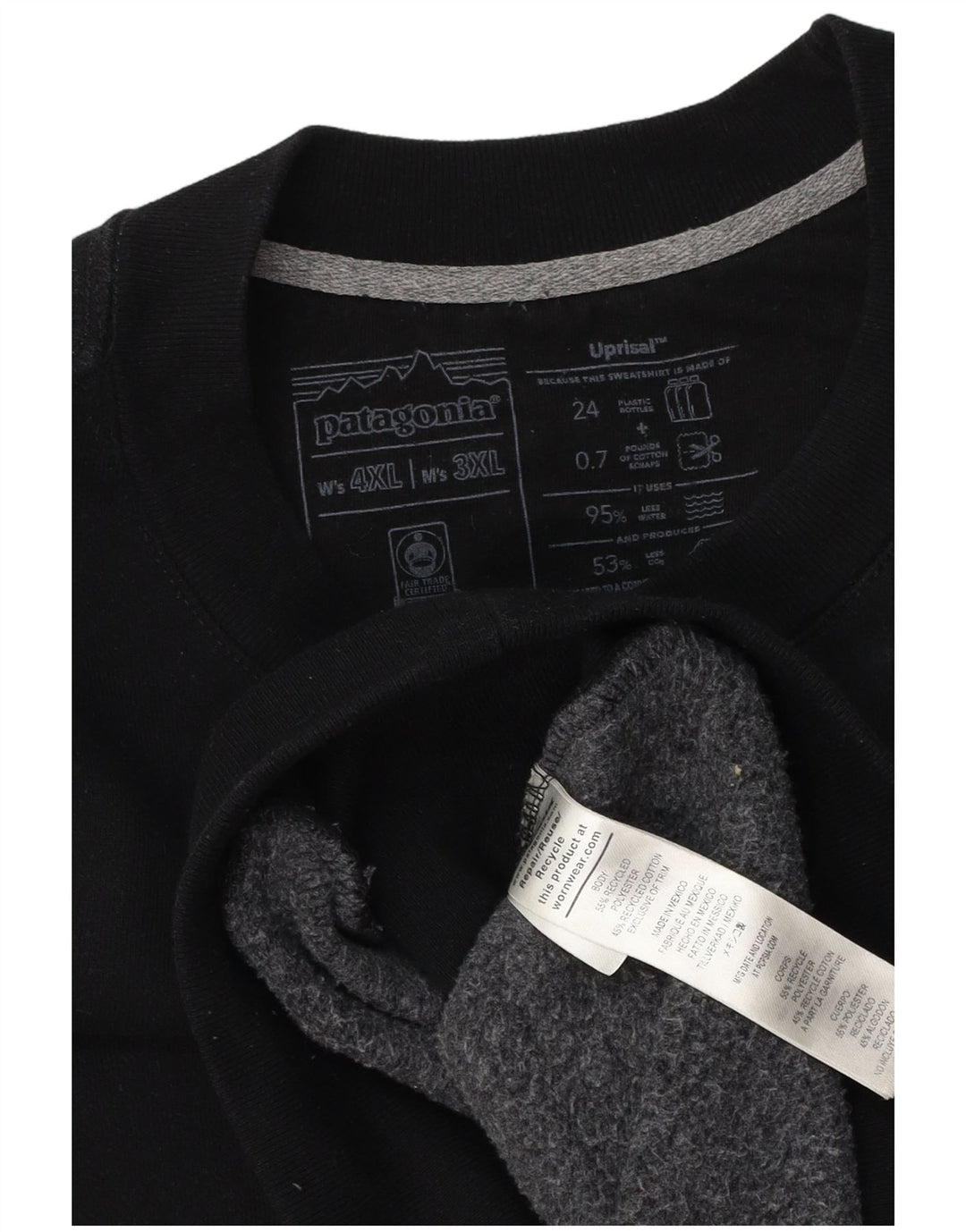 PATAGONIA Hanorac Bărbați Jumper 3XL Bumbac Negru