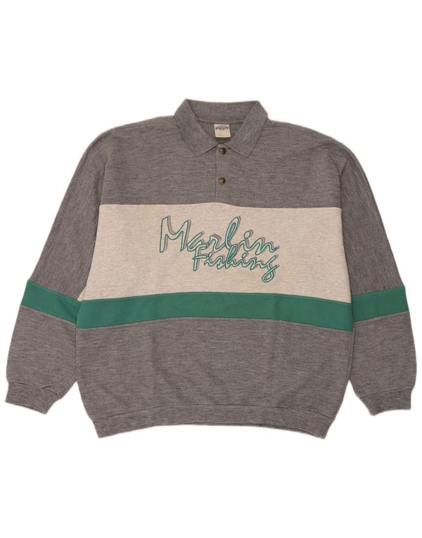 Pulover grafic pentru bărbați Campagnolo UK 44 XL Gri Colorblock