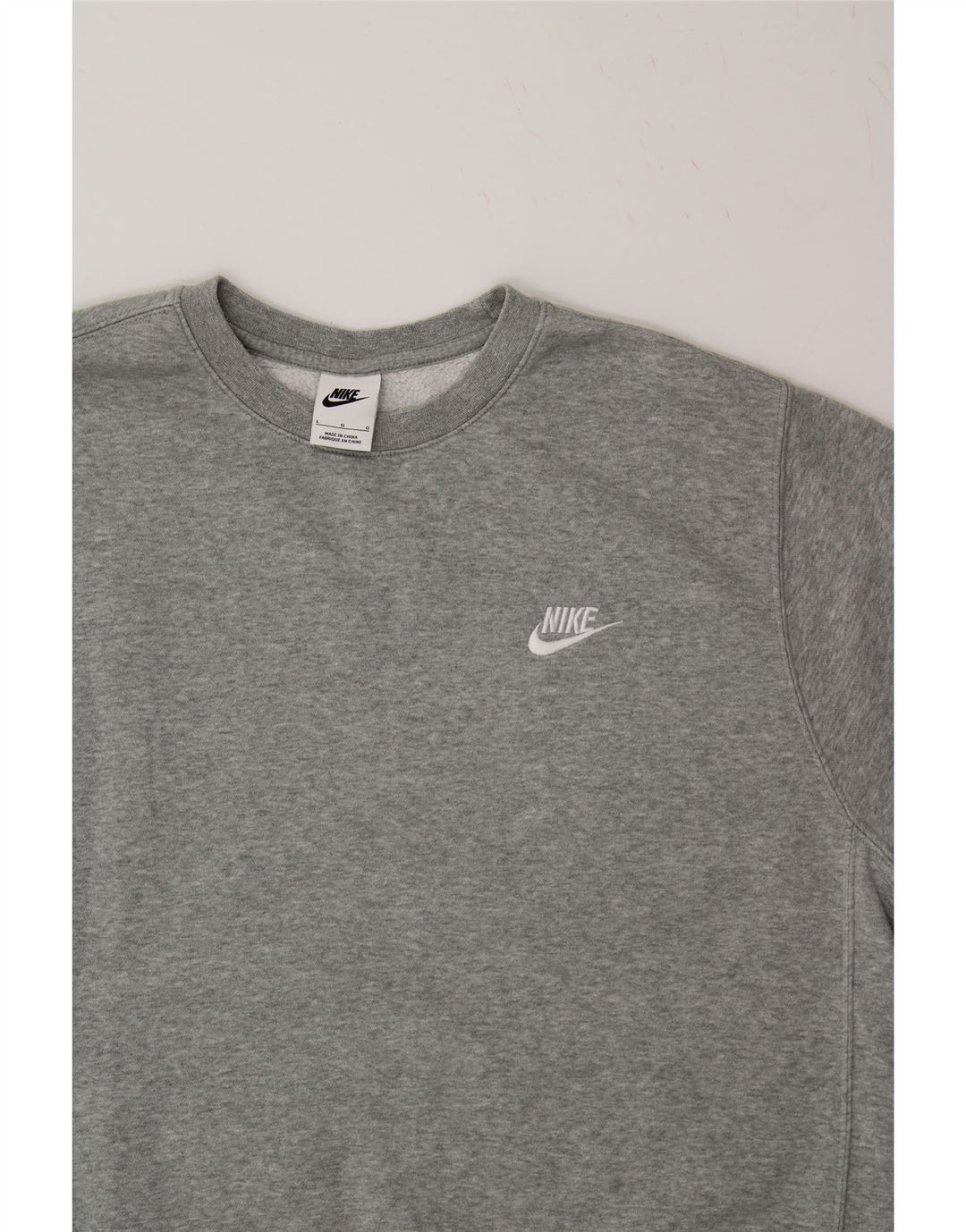 Hanorac pentru bărbați NIKE Pulover mare, gri, bumbac