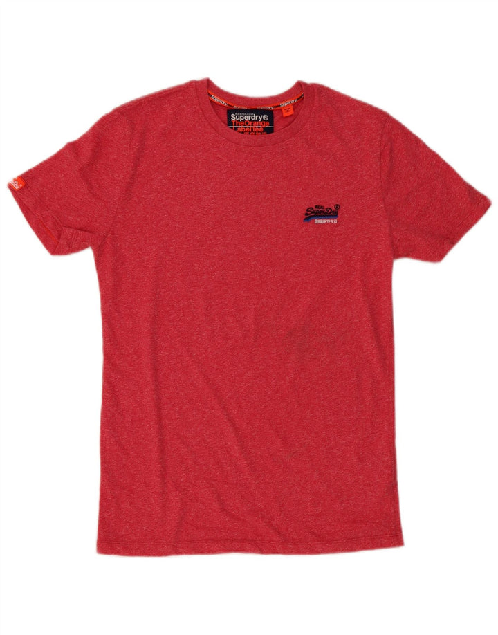 Tricou Superdry pentru bărbați Top mic din bumbac roșu