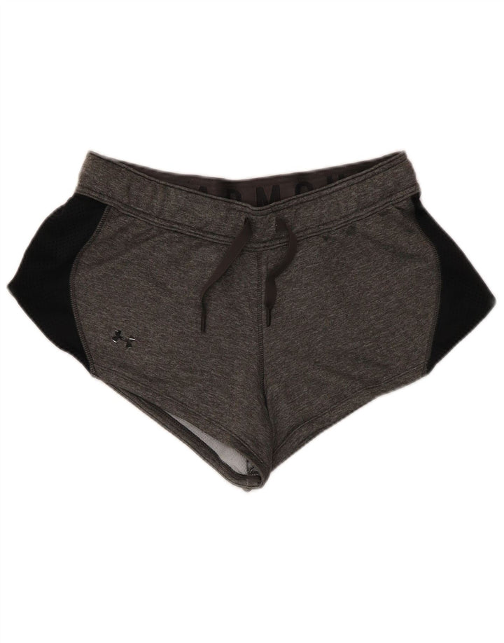 Pantaloni scurți sport Under Armour pentru femei UK 14 Medium Gri Poliester color bloc