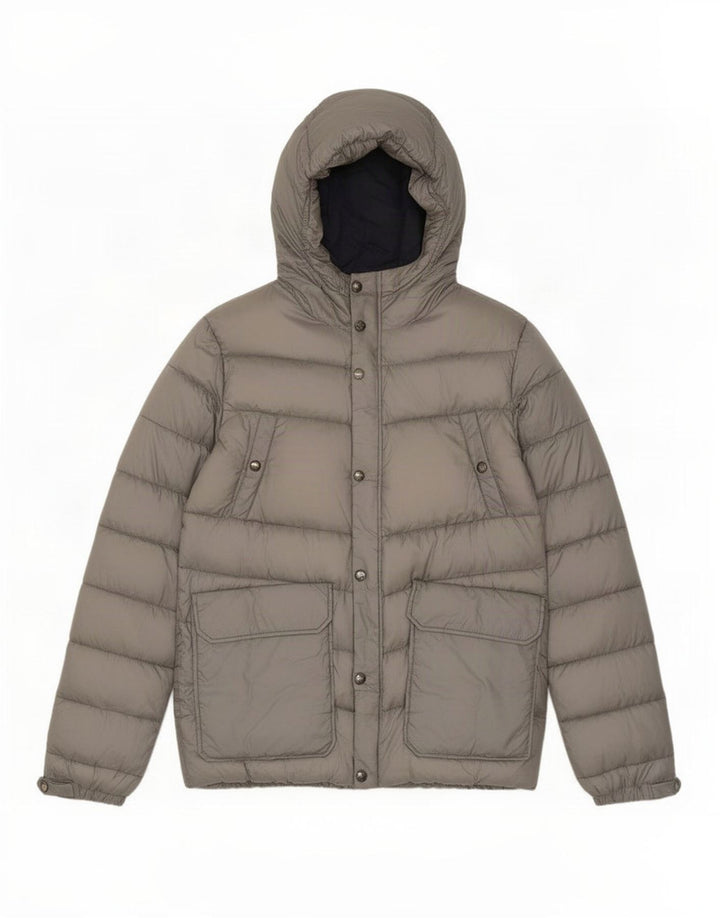 Jachetă căptușită cu glugă pentru bărbați Woolrich UK 40, mare, gri