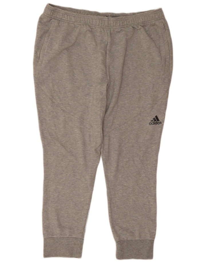 Pantaloni de trening pentru bărbați Adidas Pantaloni de jogging 2XL poliester gri