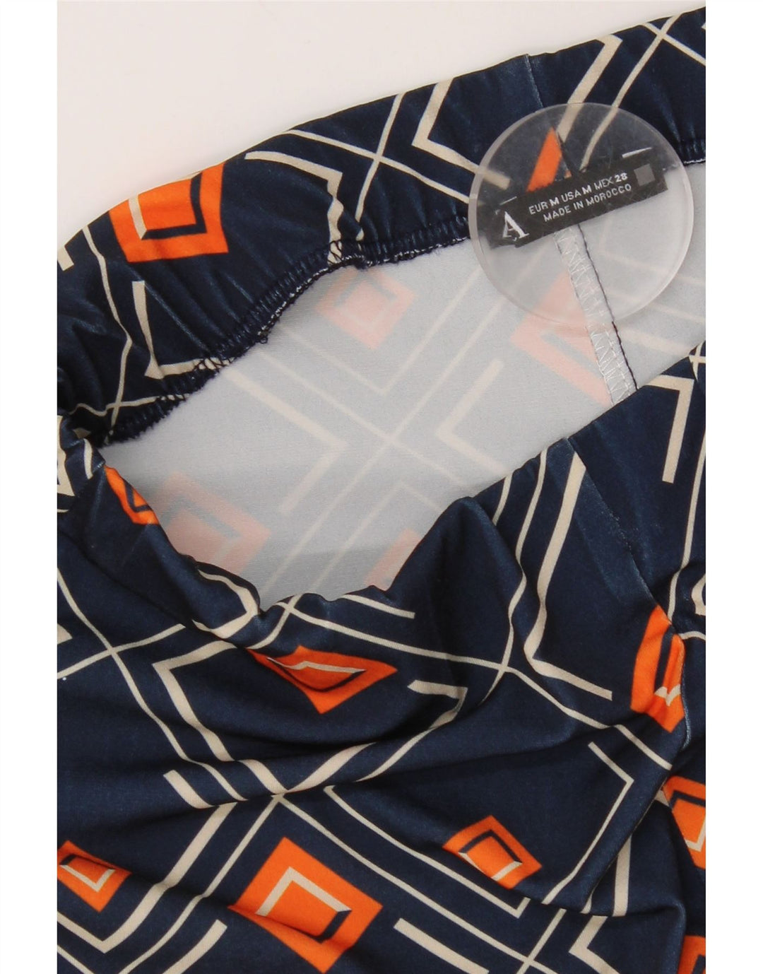 Pantaloni evazați pentru femei Zara Mediu L28 L32 Bleumarin Geometric