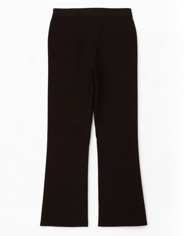 Pantaloni casual pentru femei Zara Crop Bootcut Mici W26 L25 Negri