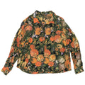 Cămașă vintage pentru femei UK 16 mare portocaliu floral
