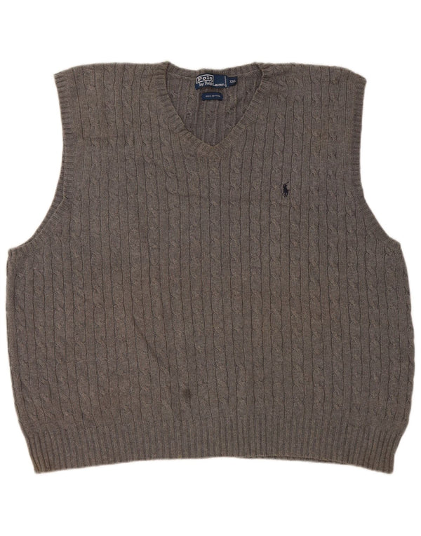 Vestă Polo Ralph Lauren pentru bărbați, 2XL, bumbac gri
