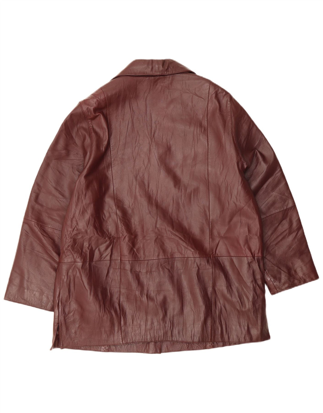 Palton de piele Morena pentru femei EU 44 XL Bordeaux